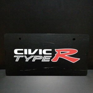 ● HONDA「CIVIC TYPE R マスコット ナンバープレート　1枚」シビック　タイプR　展示用　展示　プレート　ホンダ