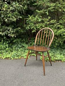 ERCOL アーコール フープバックチェア ウィンザーチェア イギリス 英国　ヴィンテージ　椅子（管理ID：270）