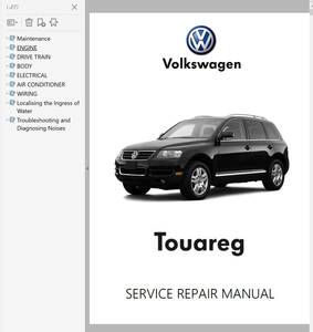 フォルクスワーゲン トゥアレグ 2002 - 2010 ファクトリーワークショップマニュアル 配線図 整備書 TOUAREG 