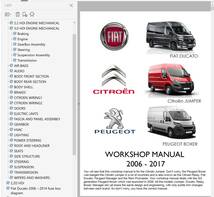 Citroen Jumper Fiat Ducato Peugeot Boxer ワークショップマニュアル 整備書 2006-2017_画像1