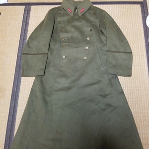 九八式将校外套　コート　フード付き　実物大尉襟章付き Lサイズ