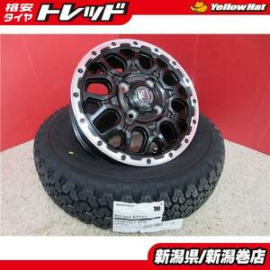 送料無料 145R12 6PR 貨物 145/80R12 LT 80/78N 4本 BS RD-604 ブリヂストン タイヤ MUD BAHN XR-800M ホイ-ル セット 23年製 軽トラ N-VAN