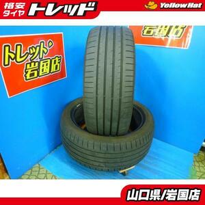 送料無料 中古夏タイヤ 2本 セット TOYO タイヤ プロクセスR51 215/45R18 89W 2019年製 パンク補修用 予備用に MAZDA3 ヴォクシー アクセラ