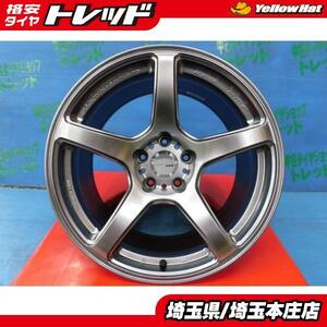 ニッサン スカイライン GT-R R34 WORK ワーク エモーション T5R 新品 18インチ 9.5j 5H114.3 +12 2本 セット グローシルバー 送料無料 ドリ