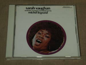 『サラ・ヴォーン・ウィズ・ミシェル・ルグラン 』12曲 帯あり 国内盤 SARAH VAUGHAN／MICHEL LEGRAND