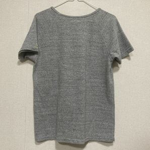 HRM ハリウッドランチマーケット 半袖H刺繍Vネックカットソー Tシャツ 3 グレー 美品の画像4