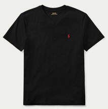 【新品】ラルフローレン ■ コットンTシャツ ■ メンズ XL / US L ■ Vネック ブラック 黒 POLO RALPH LAUREN 正規品 _画像1