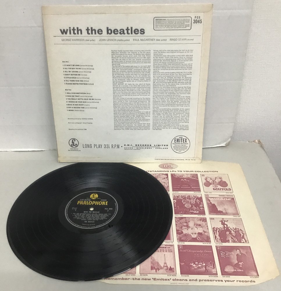 ビートルズ THE BEATLES 「with the beatles」 UK盤LP STEREO Y&B