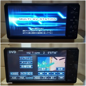 トヨタ純正ナビ 型式 NHZT-W58G DVD再生 テレビ フルセグ SDカード CD録音HDD再生 Bluetooth AUX 品番 08545-00R30 富士通テン