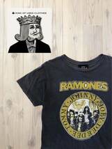 RAMONES ラモーンズ 半袖Tシャツ Sサイズ ビンテージ ニューヨークパンク ロックの殿堂 フェス ユーズド 古着_画像1