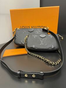 * almost unused * Louis Vuitton Louis Vuitton M80399myuruti* pochette * accessory sowa-ru shoulder bag Anne plan to lady's 