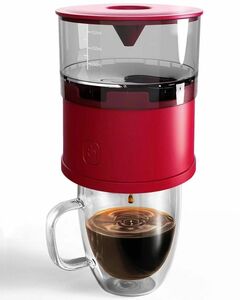 コーヒーメーカー　ドリップ式　自動ドリップコーヒーメーカー　1~2人用　コンパクト　折りたたみ