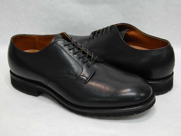 ALDEN 343★US8D★検索用,オールデン,プレーン,トウ,PLAIN,TOE,USA,カーフ,黒,ブラック,ラバーソール,ポストマン,デッド,アメリカ製