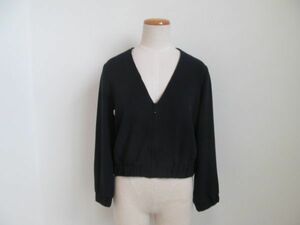 (50628)index　インデックス　Vネック　ジップ　ブルゾン　ネイビー　M　USED