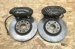 【希少！】JZA80 スープラ フロントキャリパー ブレーキ 4POD トヨタ 2JZ アリスト 流用 JZX100 JZX110 