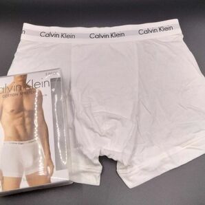 【Lサイズ】Calvin Klein(カルバンクライン) コットンストレッチ ボクサーパンツ ホワイト 1枚 U2662
