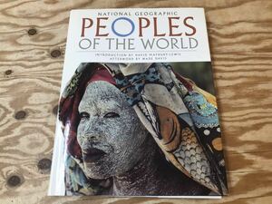 mB 80 National geo graphic PEOPLES OF THE WORLD large book@ hard cover foreign book * attrition,yore, dirt etc.. with defect, present condition goods 