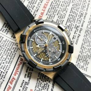 #2696【売切り特価！】メンズ 腕時計 インビクタ Invicta クォーツ 黒文字盤 Quartz 動作良好 クロノグラフ 3針 インヴィクタ カレンダーの画像9