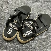 格安送料 新品 アディダス コンフォートサンダル 28.5cm 大人気 夏 CF SANDAL グリーン 緑 サイズ 調節 プレゼント adidas summer_画像3