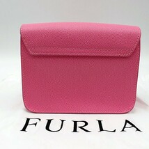 FURLA フルラ チェーンポシェットバッグ 　レザー　ピンク_画像2