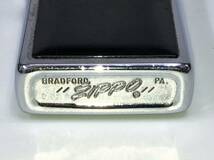 希少 ZIPPO 1970年代 1978年製 筆記体 ロゴ スリム ミニ オイルライター シルバーxブラック 火花確認済み 23080201i2_画像7