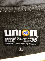 union76 ハーフジップ スタンドカラー 長財 シャツ メンズ 3L ブラック 裏起毛 袖ポケット カットソー union 23081801_画像3