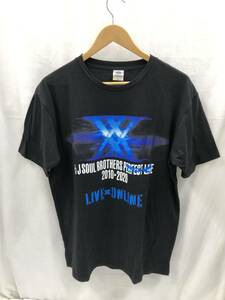 JSB 三代目 J Soul Brothers PERFECT LIVE LIVExONLINE Tシャツ Lサイズ ブラック 2010 2020 グッズ 23080701i3