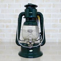 替芯付【送料無料】新品 Dietz #30 Little Wizard Lantern Green Nickel Trim 日本未発売 ◇デイツ グリーン ニッケル ハリケーンランタン_画像2