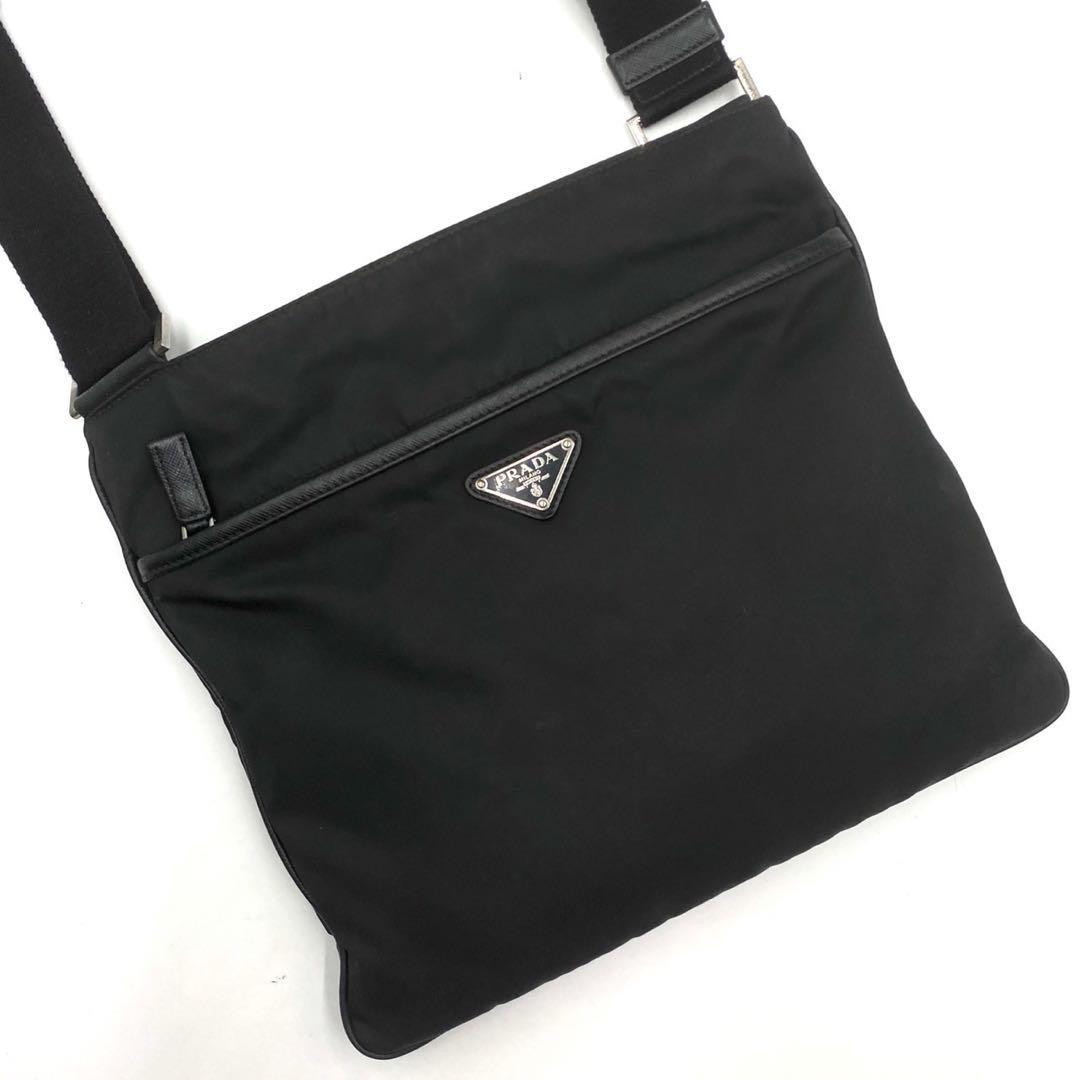 PRADA プラダ ロゴジャガード ショルダーバッグ 斜め掛けショルダー