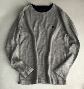  rare wool .* BLACKLABEL CRESTBRIDGEk rest Bridge * long sleeve T shirt lipi profit less 7 N object out .