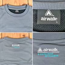 送料無料★airwalk★エアウォーク Tシャツ メンズL 速乾性 通気性 メッシュ素材 脇ファスナー ジップポケット スポーツウェア_画像4