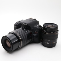 中古 美品 Canon EOS X9 ダブルズームセット キャノン 一眼レフ カメラ 自撮り おすすめ 初心者 入門機 新品SDカード8GB_画像1