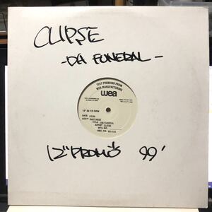 レア テストプレス盤 1999 Clipse / The Funeral Original US 12 EastWest Records America ED-6134 バージニア East Coast