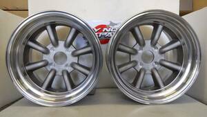 【在庫あり即納】RS Watanabe R TYPE 16×8.5J-6 4H-114.3 地肌シルバー(廃盤色) ワタナベ Rタイプ 16インチ 2本