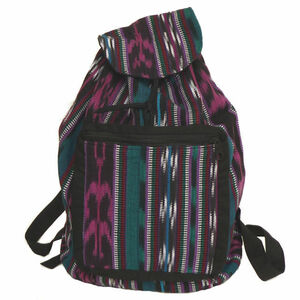 グアテマラ GU-027-08 ディバッグ バッグ 民族織物 伝統織物 手織り 絣染 綺麗 リュックサック 綿 フォルクローレ衣装 アウトレット