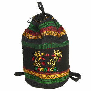 グアテマラ GU-026-01 ディバッグ バッグ 民族織物 伝統織物 ジャマイカ JAMAICA 綺麗 リュックサック 綿 フォルクローレ衣装 アウトレット