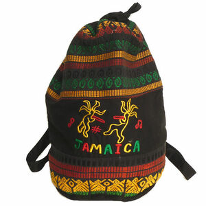 グアテマラ GU-026-03 ディバッグ バッグ 民族織物 伝統織物 ジャマイカ JAMAICA 綺麗 リュックサック 綿 フォルクローレ衣装 アウトレット