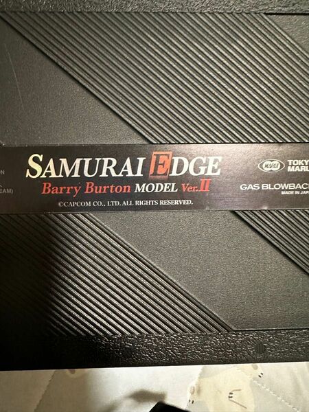 SAMURAI EDGE Barry Burton Verll 東京マルイ限定品　エアガン　予備マガジン付き