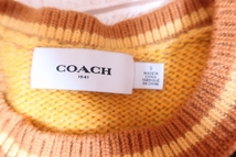 at1939/COACH チェック切替モヘヤ混ニット コーチ_画像3