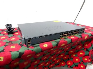 美品 シスコ Cisco Catalyst 2960X Series WS-C2960X-48PS-L V06 2021年製 24 GigE PoE 370W 4 x 1G SFP ギガビット L2 スイッチ