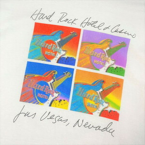 ～00年代 HARD ROCK HOTEL&CASINO ハードロックホテル ポップアート プリントTシャツ メンズL