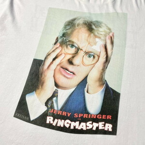 90年代 JERRY SPRINGER IN RINGMASTER ムービー 両面プリント Tシャツ メンズXL