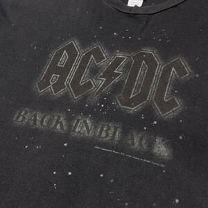 00年代 AC/DC BACK IN BLACK 2005 ロゴプリント バンドTシャツ メンズXL