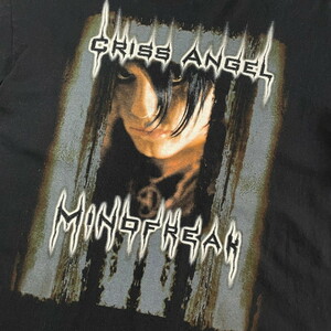 00年代 CRISS ANGEL MINDFREAK クリス・エンジェル リアリティテレビシリーズ フォトプリント Tシャツ メンズXL