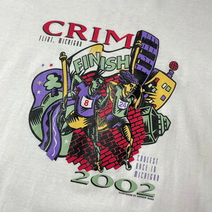 00年代 CRIM RACES FESTIVAL マラソン 2002 アートプリントTシャツ メンズXL