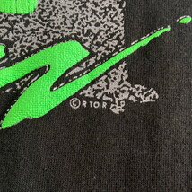 USA製 90年代 MIAMI HURRICANES カレッジチーム ロゴ プリント Tシャツ メンズL_画像4