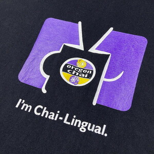 I'm Chai-Lingual 両面プリントTシャツ メンズL