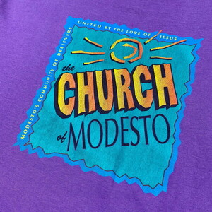 90年代 THE CHURCH MODESTO 教会 両面プリントTシャツ メンズXL