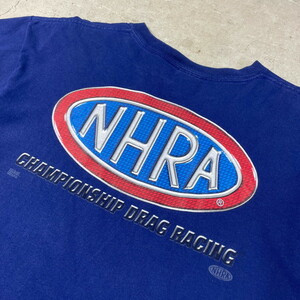 NHRA CHAMPIONSHIP DRAG RACING レーシング プリントTシャツ メンズL