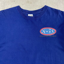 NHRA CHAMPIONSHIP DRAG RACING レーシング プリントTシャツ メンズL_画像4